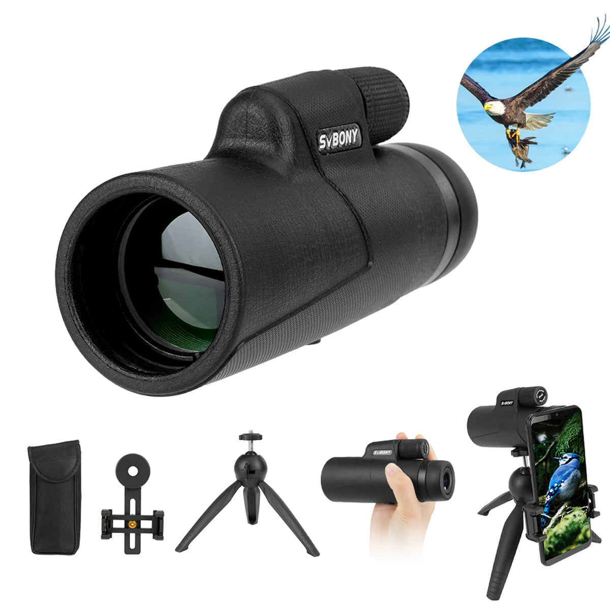 SVBONY SX32 Professional Zoom HD Monocular Telescope for Outdoor Adventures