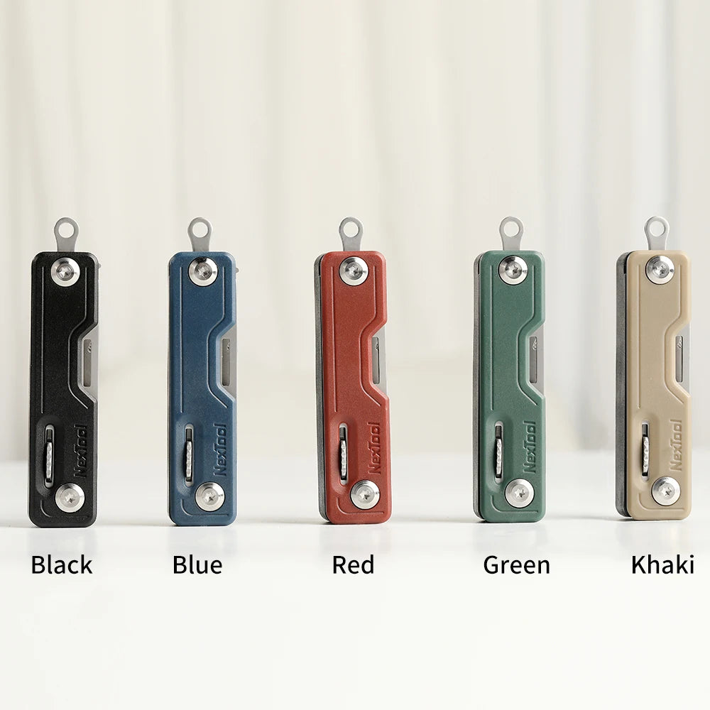 NEXTOOL 10-in-1 Folding Knife with Scissors and Screwdriver for Camping and EDC