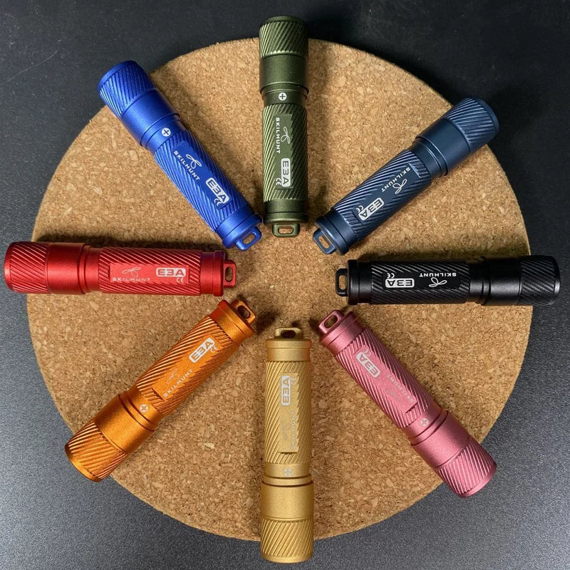 SKILHUNT E3A Mini Keychain Flashlight – 100 Lumen AAA LED Torch for Everyday Use