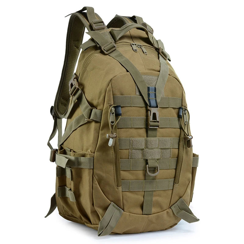 INOXTO 35L Military Tactical Backpack – Waterproof MOLLE Rucksack for Camping and Hiking
