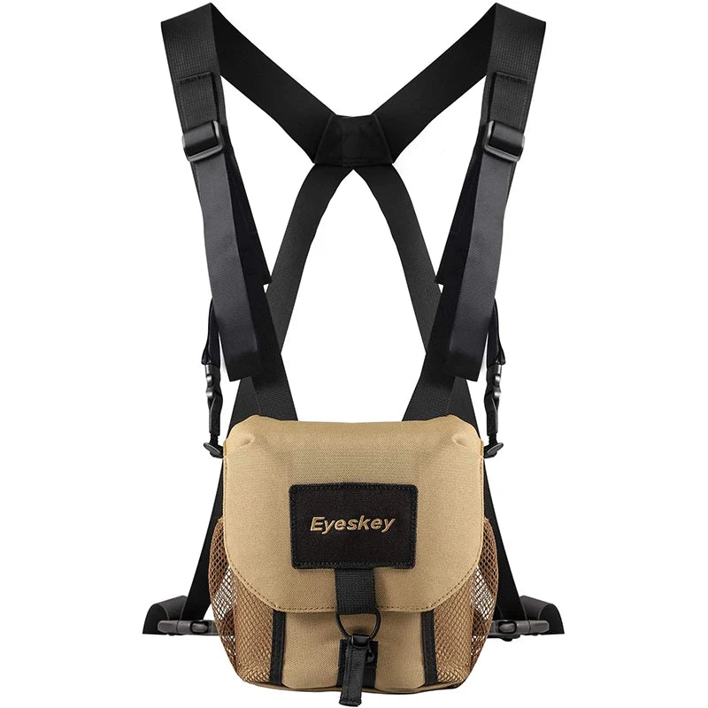 EYESKEY Universal Binocular Chest Pack with Harness Waterproof Case for Hunting & Hiking