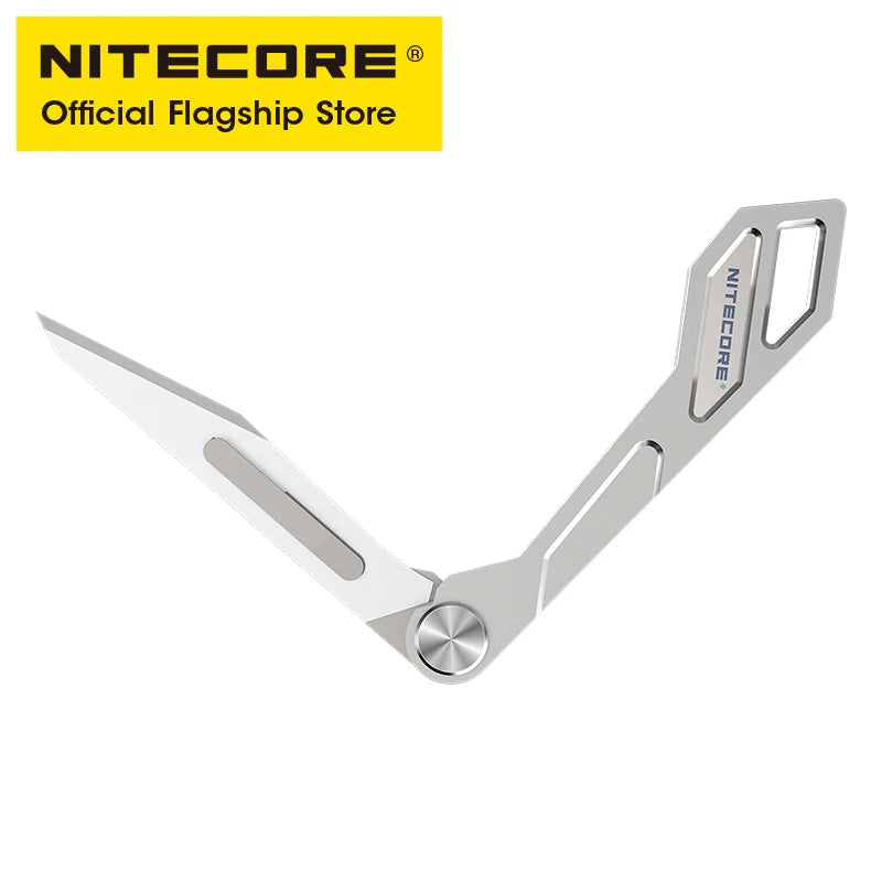 NITECORE NTK05 Mini Titanium Keychain Folding Knife Ultra Light EDC Blade