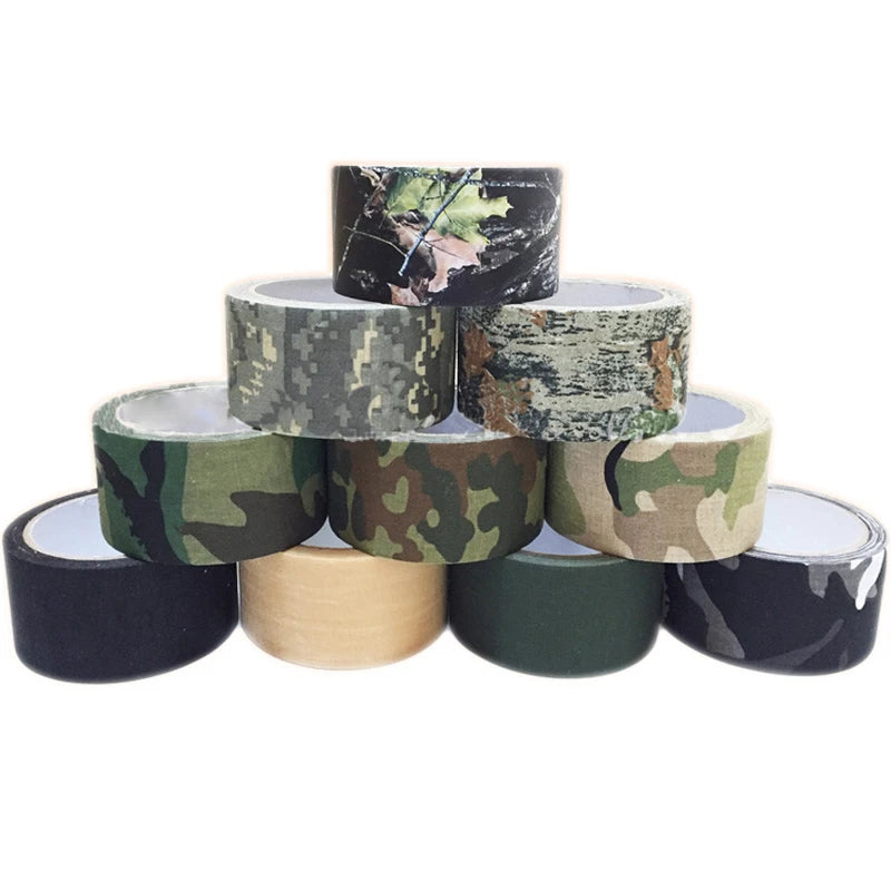 SUNMOON CAMP 5M Outdoor Camouflage Tape – Self-Adhesive Camo Wrap for Hunting & Tactical Gear