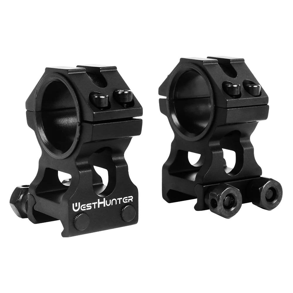 WESTHUNTER Universal Tactical Rifle Scope Mounts – Dual Rings for 25.4MM/30MM Scopes