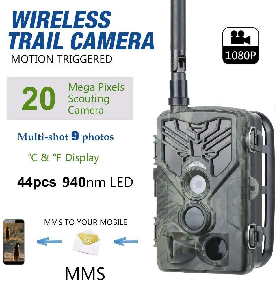 SUNTEKCAM HC810M 20MP 1080P Wireless Trail Camera – 2G MMS SMS GSM Hunting Camera with Night Vision