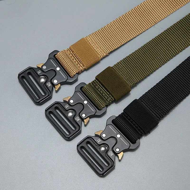 FENRUIEN Tactical Nylon Canvas Belt Multifunctional Buckle
