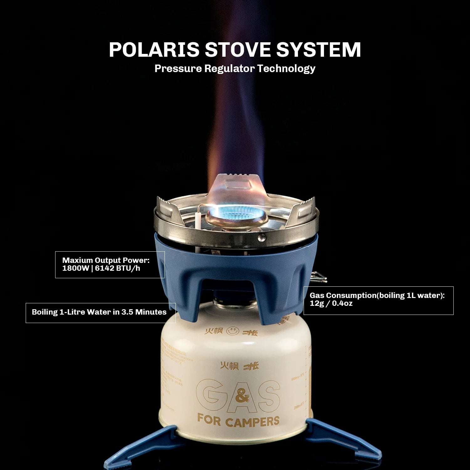 FIRE MAPLE Polaris X5 Cooking System – Portable & Efficient Camp Stove