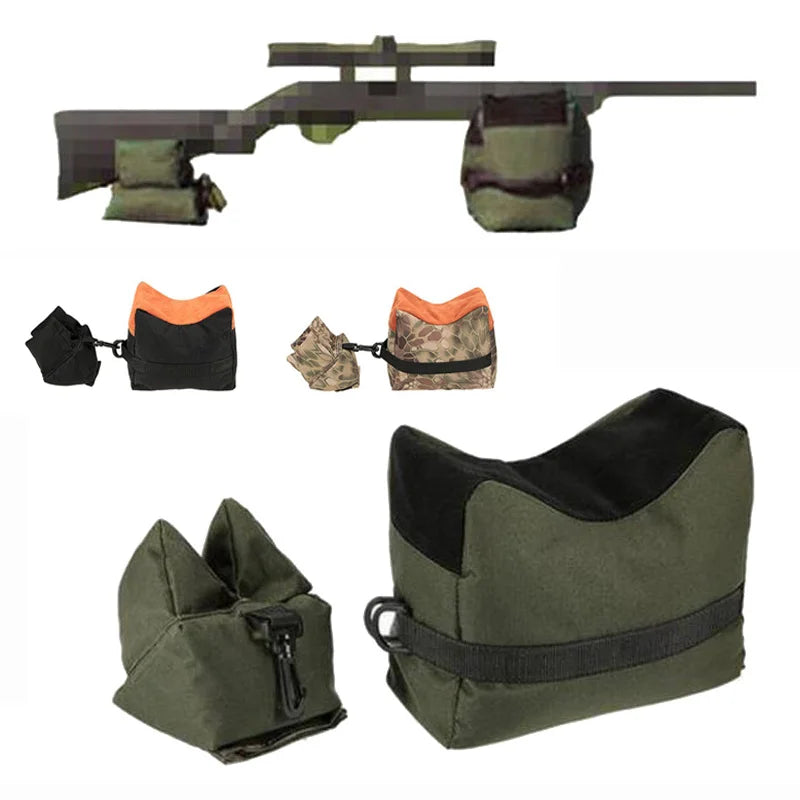 RUIN HAWK Front & Rear Shooting Rest Bag Set – Tactical Rifle Support for Hunting and Bench Shooting