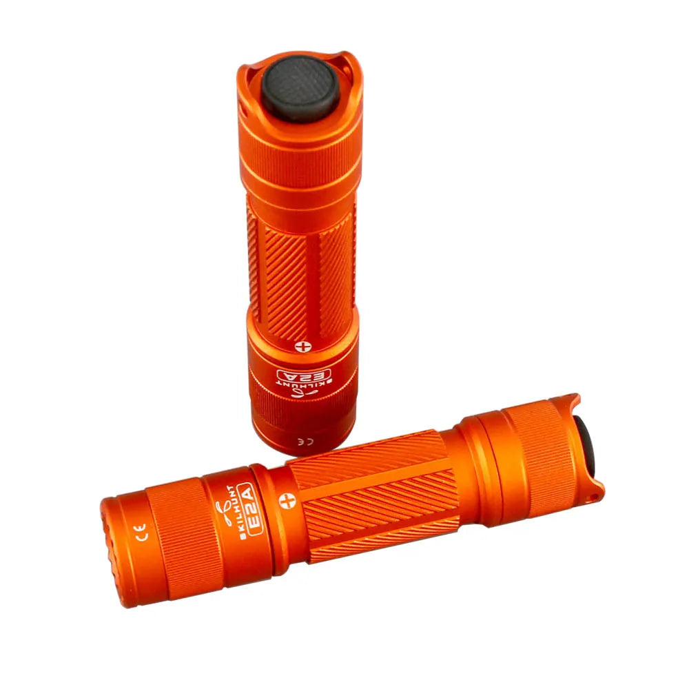 SKILHUNT E2A Compact EDC Flashlight – 600 Lumen AA/14500 Pocket Torch for Outdoor Use
