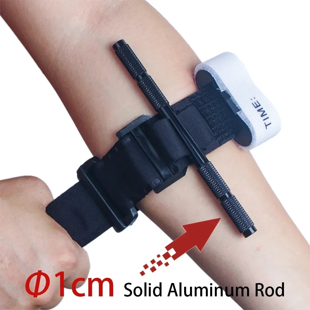Tactical Aluminium Rod Tourniquet – One-Handed Operation for Emergency & Survival
