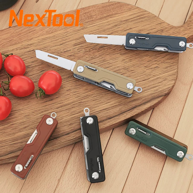 NEXTOOL 10-in-1 Folding Knife EDC Multitool with Scissors and Screwdrivers