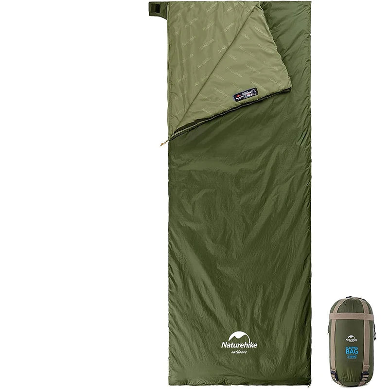 NATUREHIKE LW180 Ultralight Cotton Sleeping Bag for Spring Summer Camping Hiking Outdoor