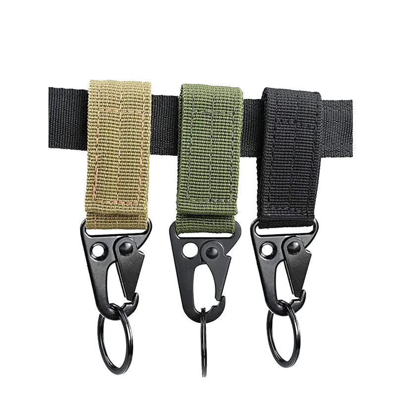 LISM Tactical MOLLE Clip Buckle – Nylon Belt Keychain Holder for Outdoor & Camping