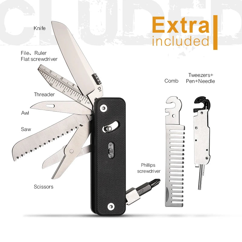 ROXON S503G Flex Companion Modular Multitool with 8 Preinstalled Tools