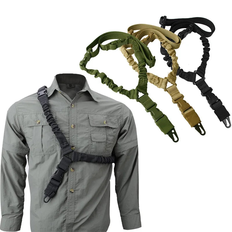 Shotgun Belt Molle Single Point Gun Sling with Metal Buckle
