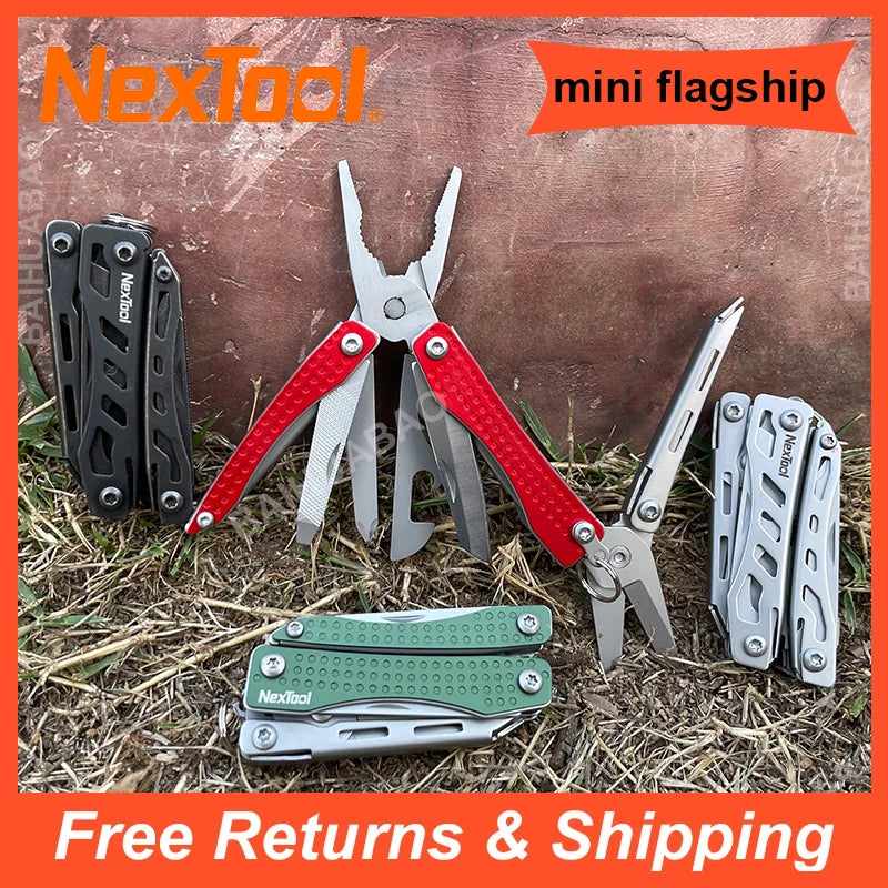 NEXTOOL Mini Flagship 10-in-1 Multitool with Pliers and Screwdriver for EDC