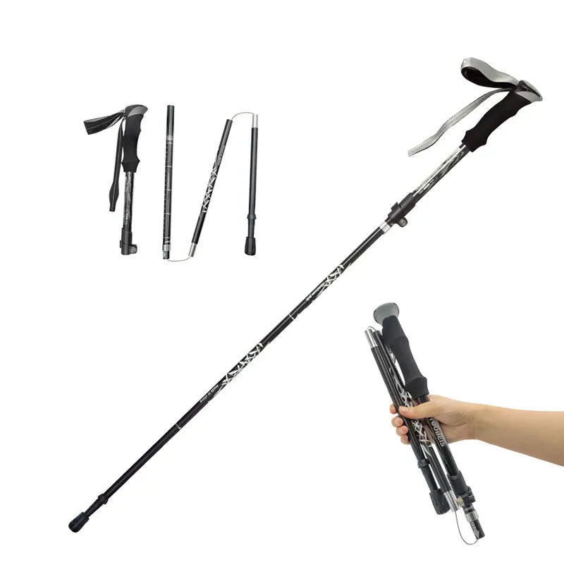 WESTTUNE 5-Section Telescopic Trekking Pole – Lightweight Adjustable Hiking & Walking Stick