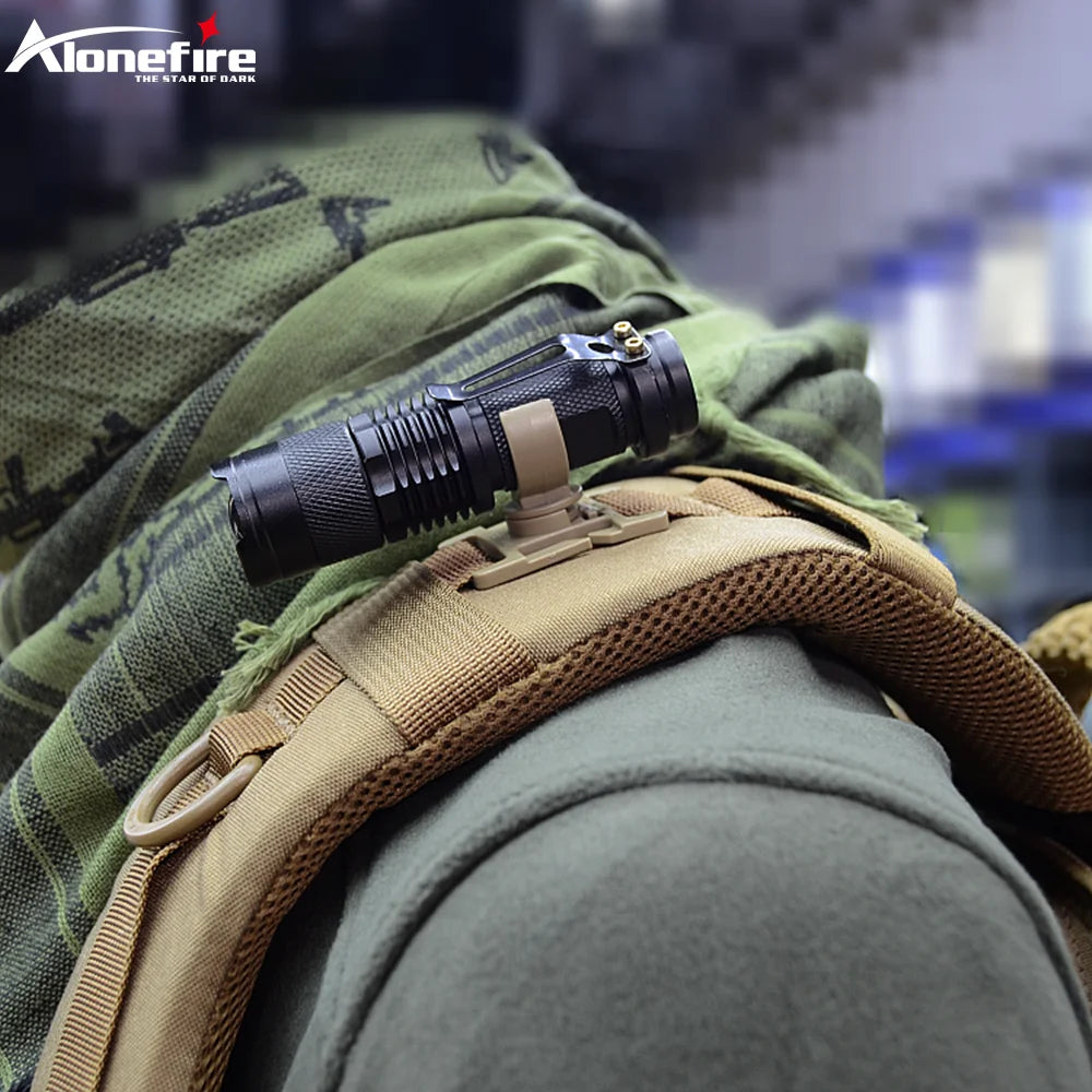 ALONEFIRE Swivel Flashlight Holder Clip