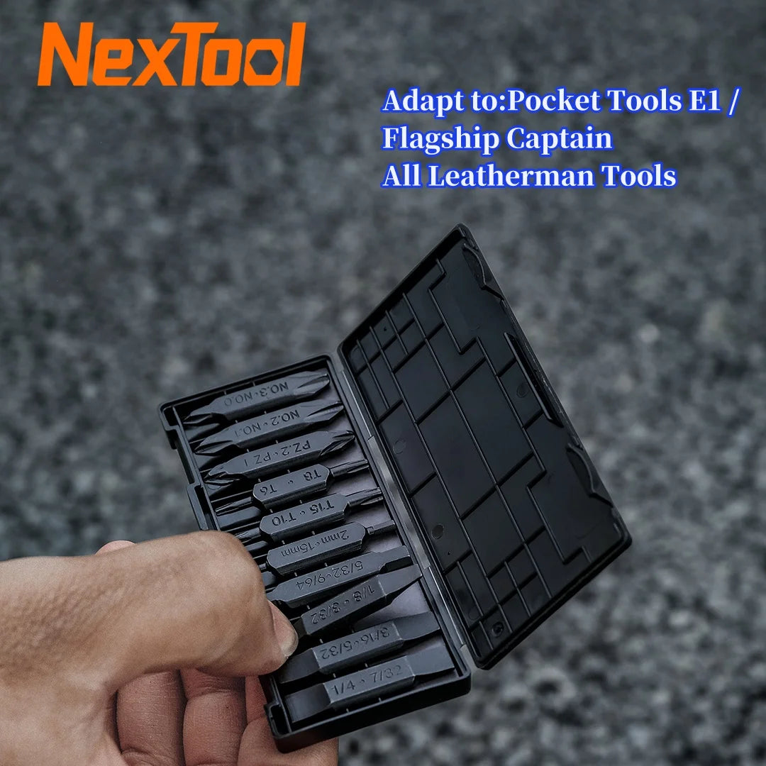 NEXTOOL 20-Piece Hex Bit Accessory Kit for E1 Flagship Captain Multi-tool