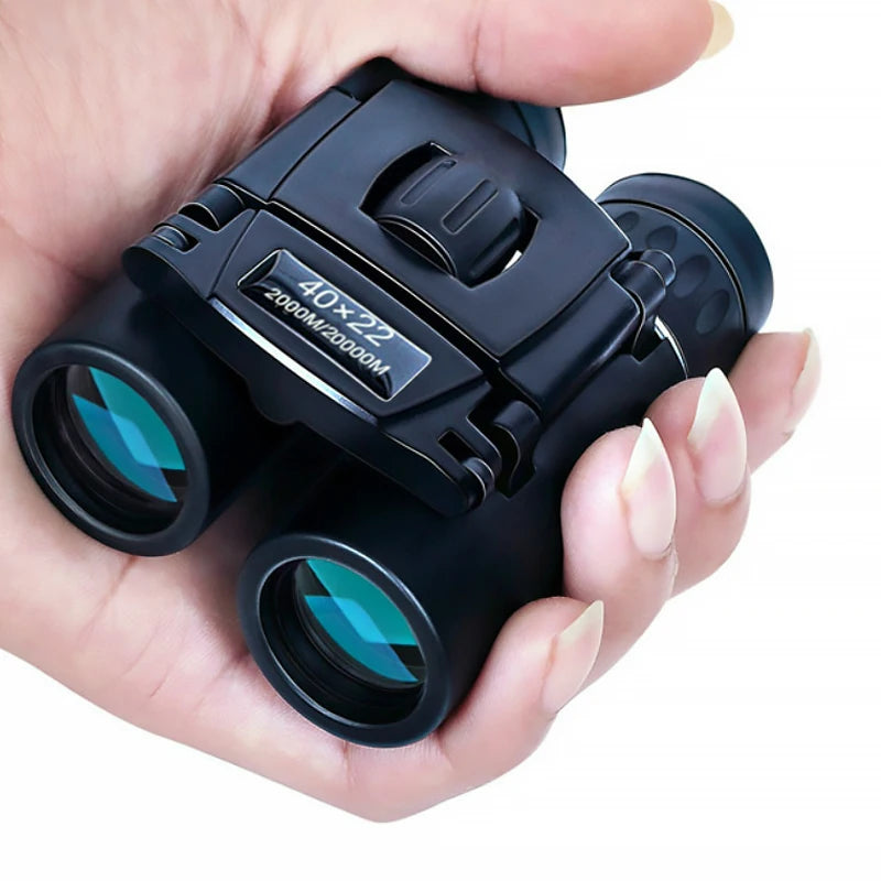 40x22 HD Powerful Binoculars Long Range Folding Mini Telescope for Hunting and Outdoor Use