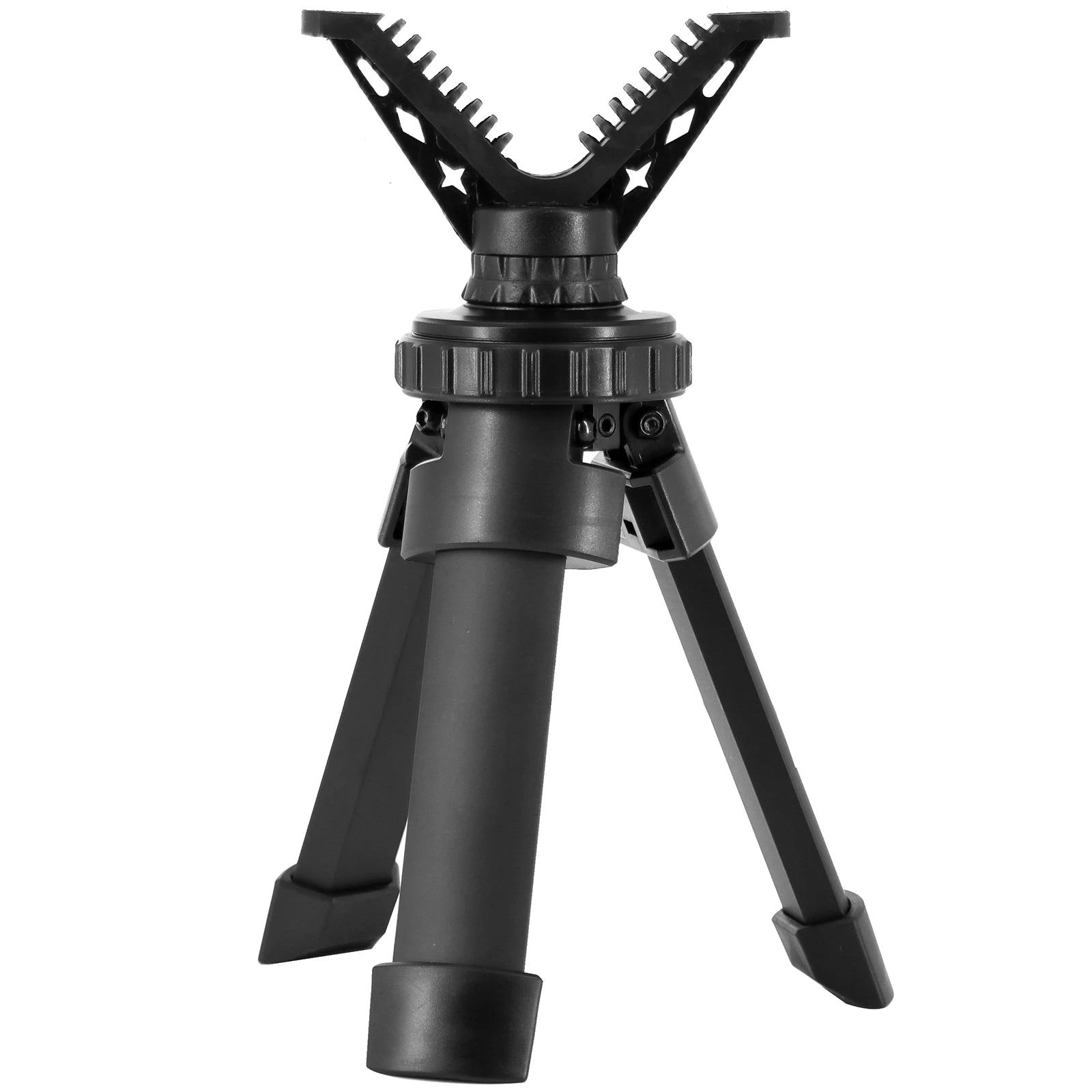 Compact Tactical Shooting Tripod – Adjustable V Yoke Rifle Rest for Hunting and Outdoors