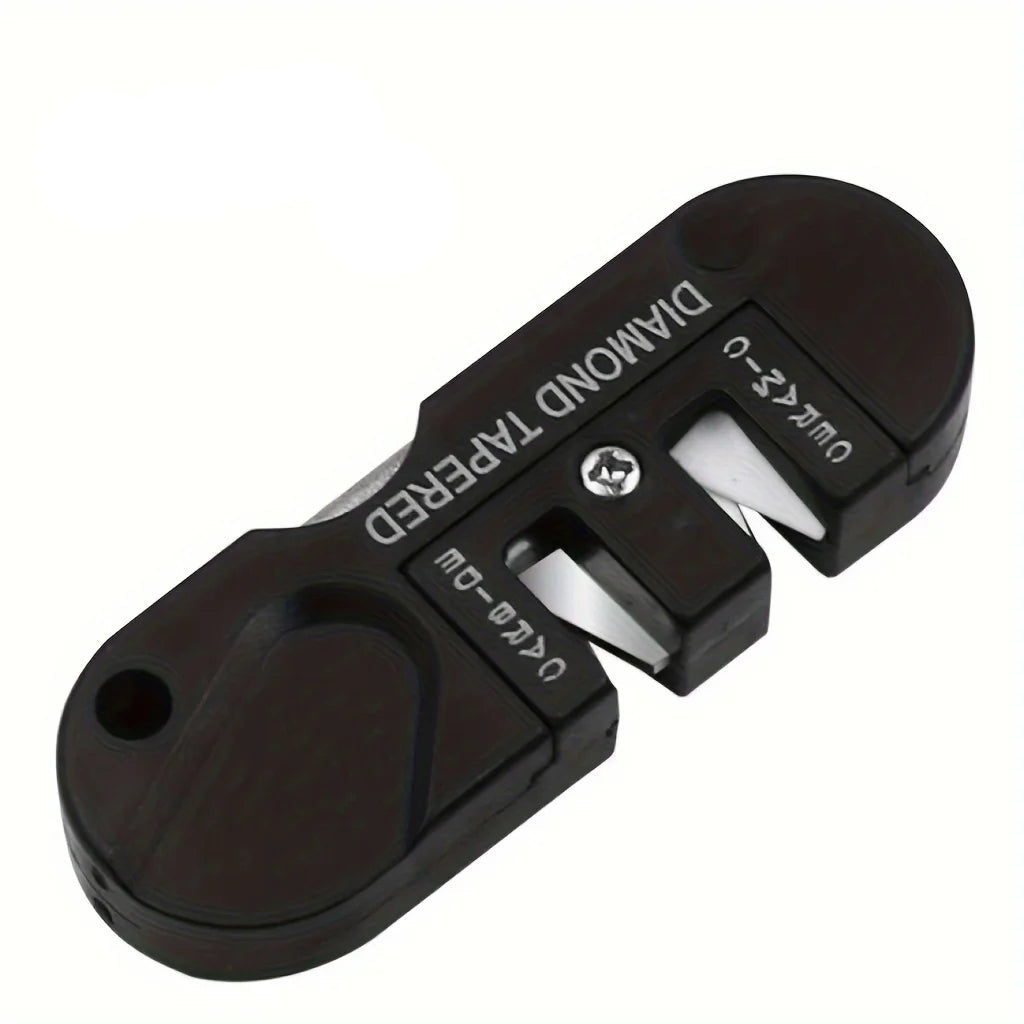 Portable Knife Sharpening Tool with Tungsten Steel Whetstone for Outdoor Use