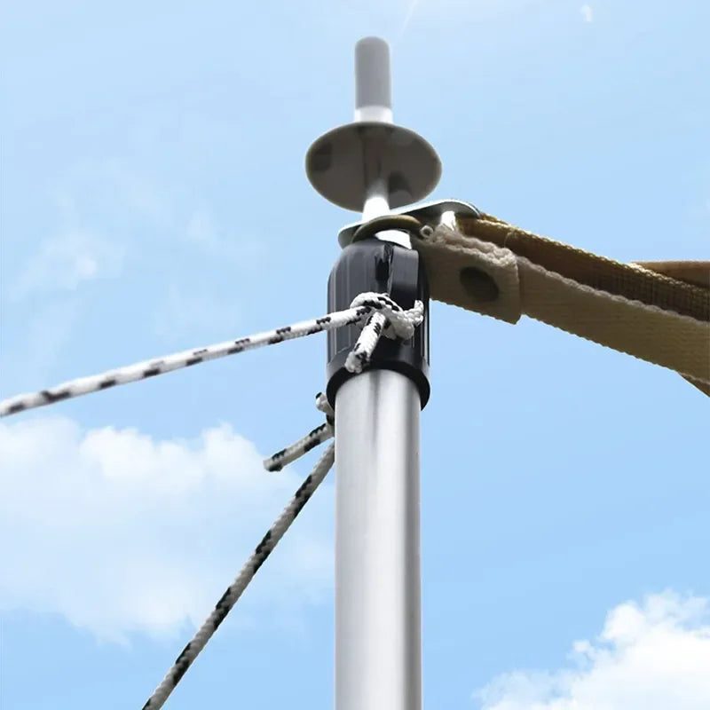 WEST TUNE 2PCS Camping Canopy Pole Aluminium Alloy Telescopic Tent Support