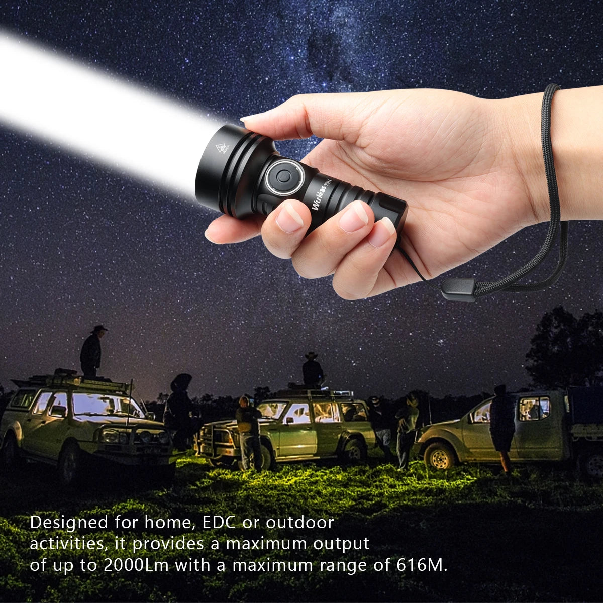 WURKKOS TS11 Mini 2000 Lumen USB-C EDC Flashlight with RGB Aux LEDs and Anduril 2.0