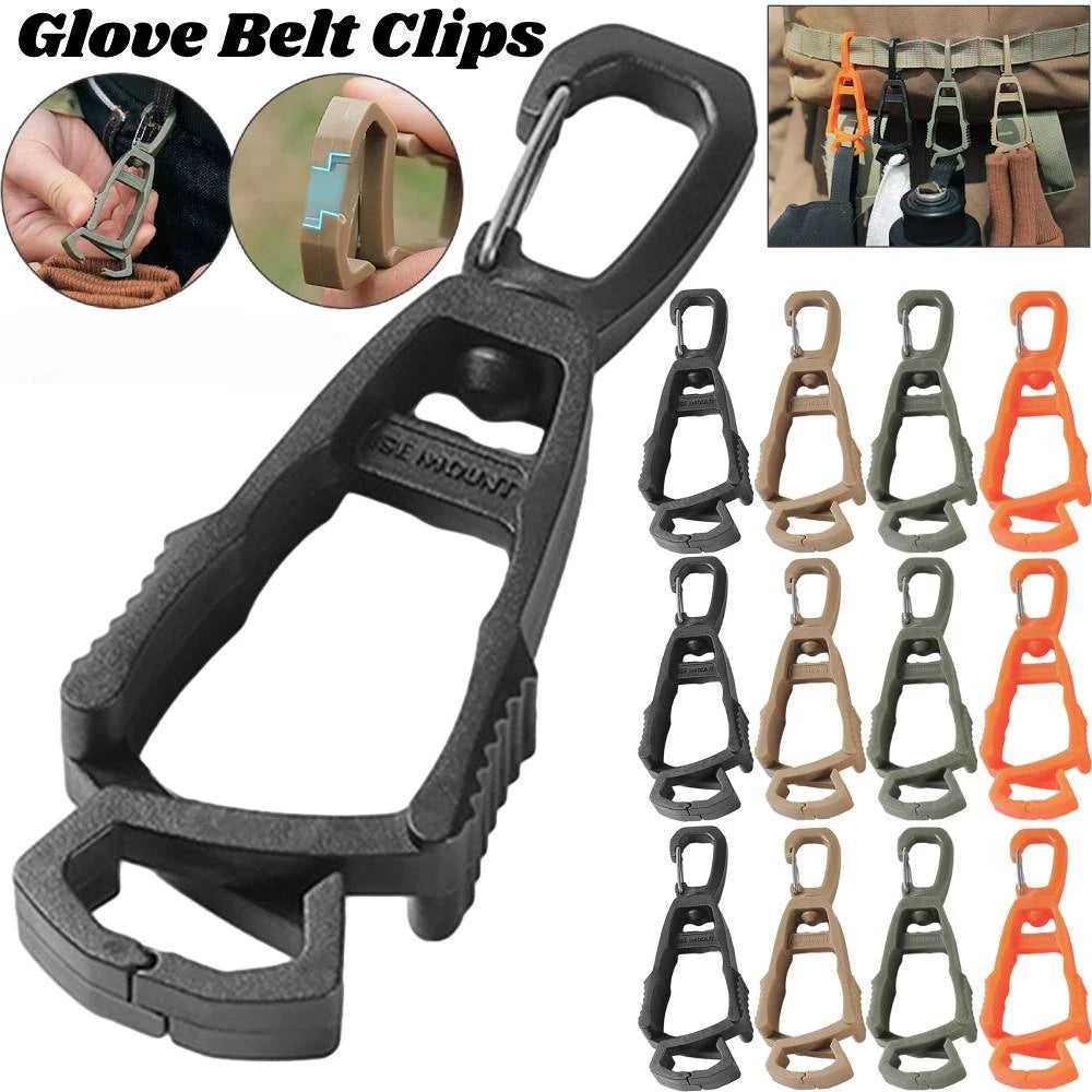 Glove Clip Hanger Safety Holder for Work and Outdoor Use