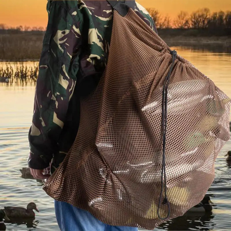 Lightweight Mesh Duck Decoy Bag – Adjustable Strap Hunting Backpack With Adjustable Straps