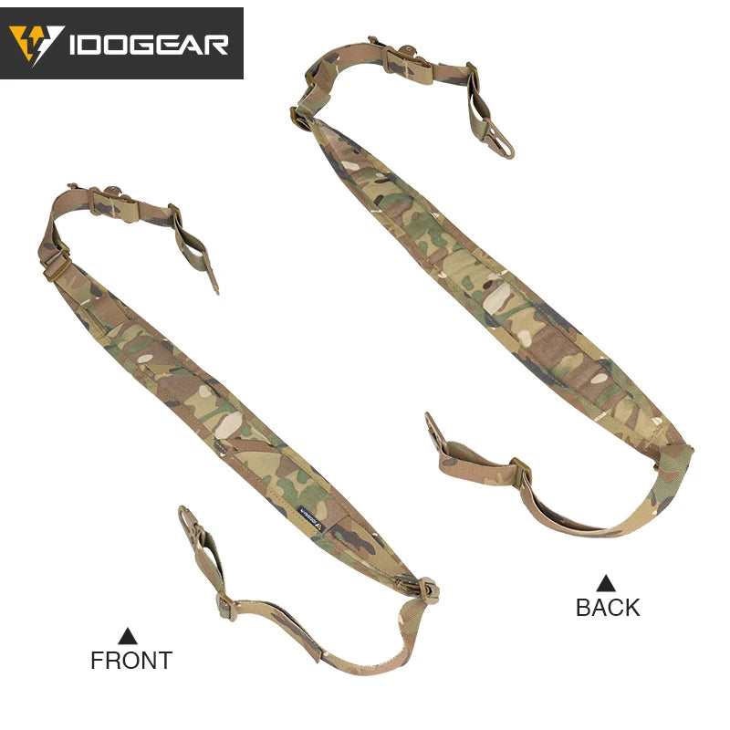 IDOGEAR 2-Point Tactical Sling – Quick Adjustable Combat Strap for Hunting & Airsoft
