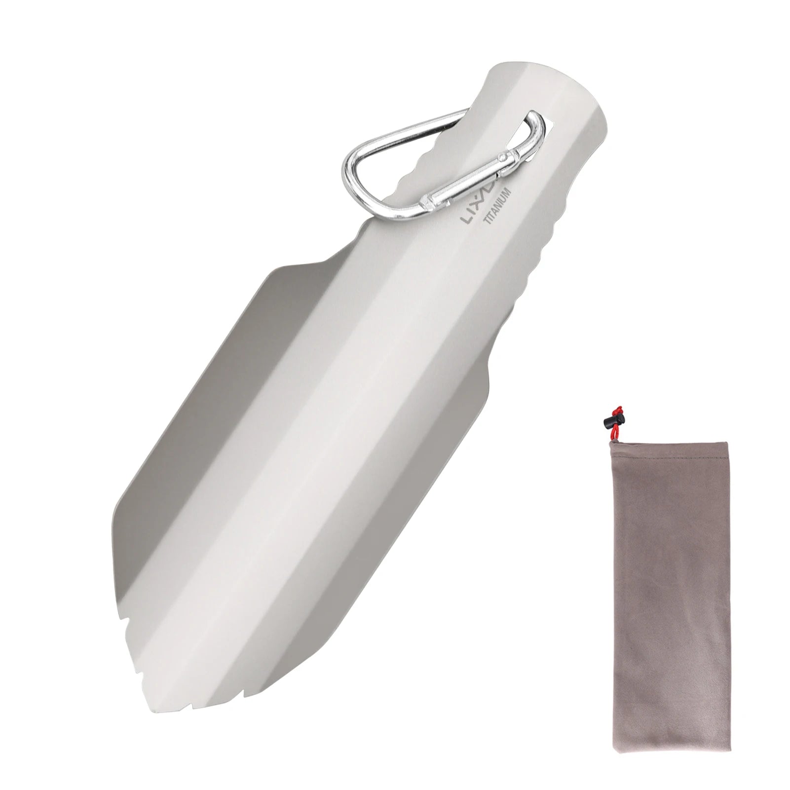 LIXADA Titanium Camping Shovel – Ultralight Trowel for Hiking, Backpacking & Survival