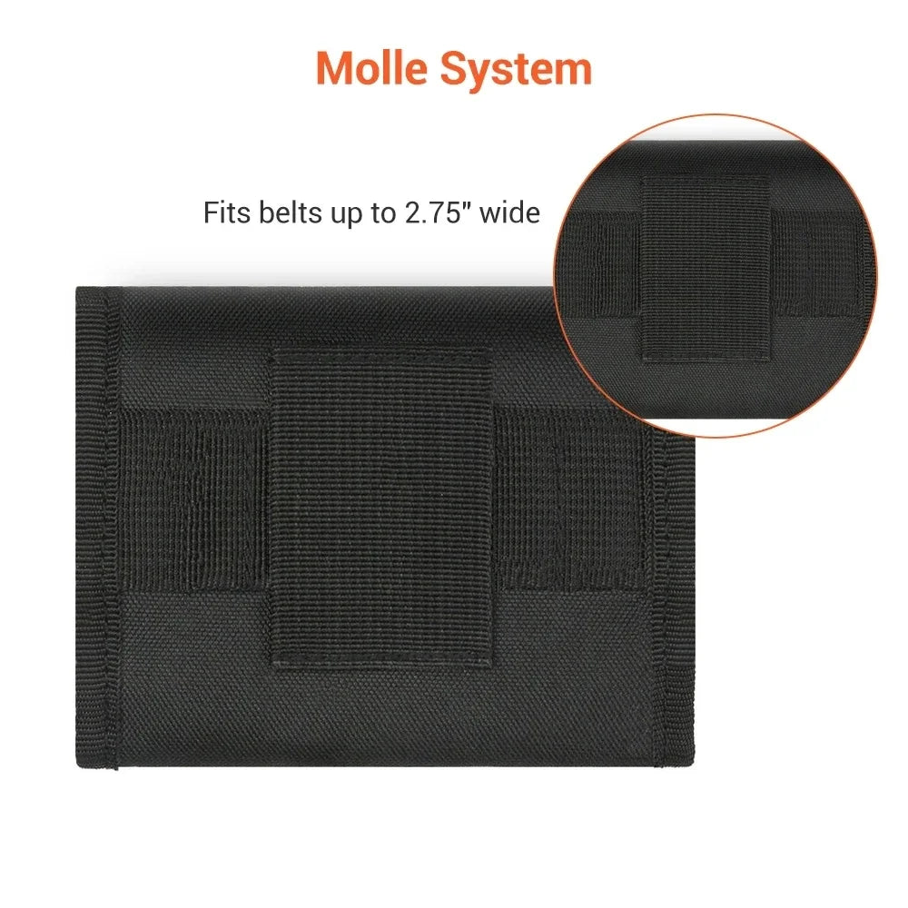 Tactical Foldable Ammo Pouch – 12-Round Rifle Cartridge Case, Molle Ammo Bag, Hunting Bullet Holder