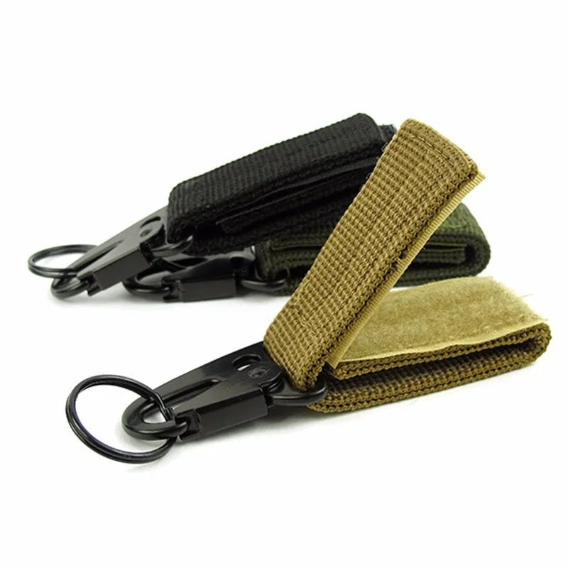 LISM Tactical MOLLE Clip Buckle – Nylon Belt Keychain Holder for Outdoor & Camping
