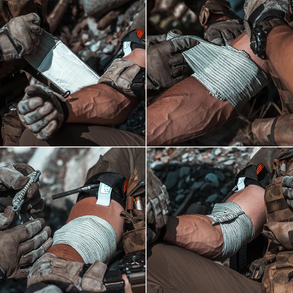 RHINO RESCUE Israeli Style Emergency Bandage 4/6" Tactical Trauma Wound Dressing