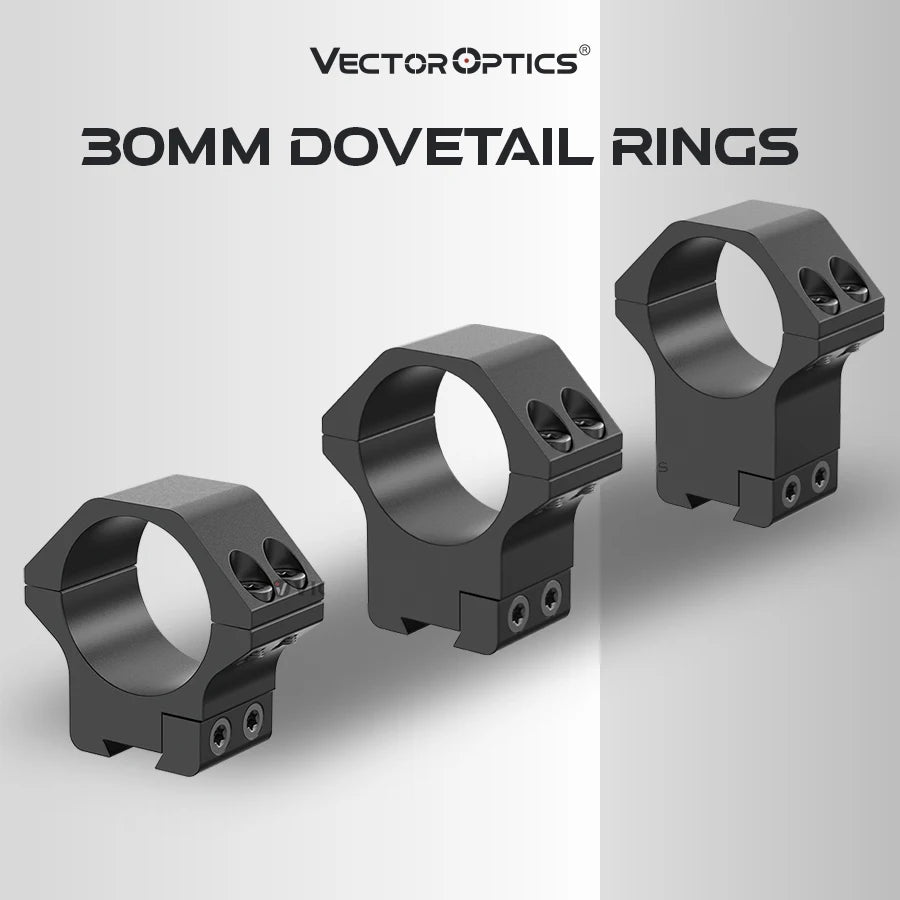 VECTOR OPTICS 30mm Scope Mount Rings – Fits 11mm Dovetail Rail