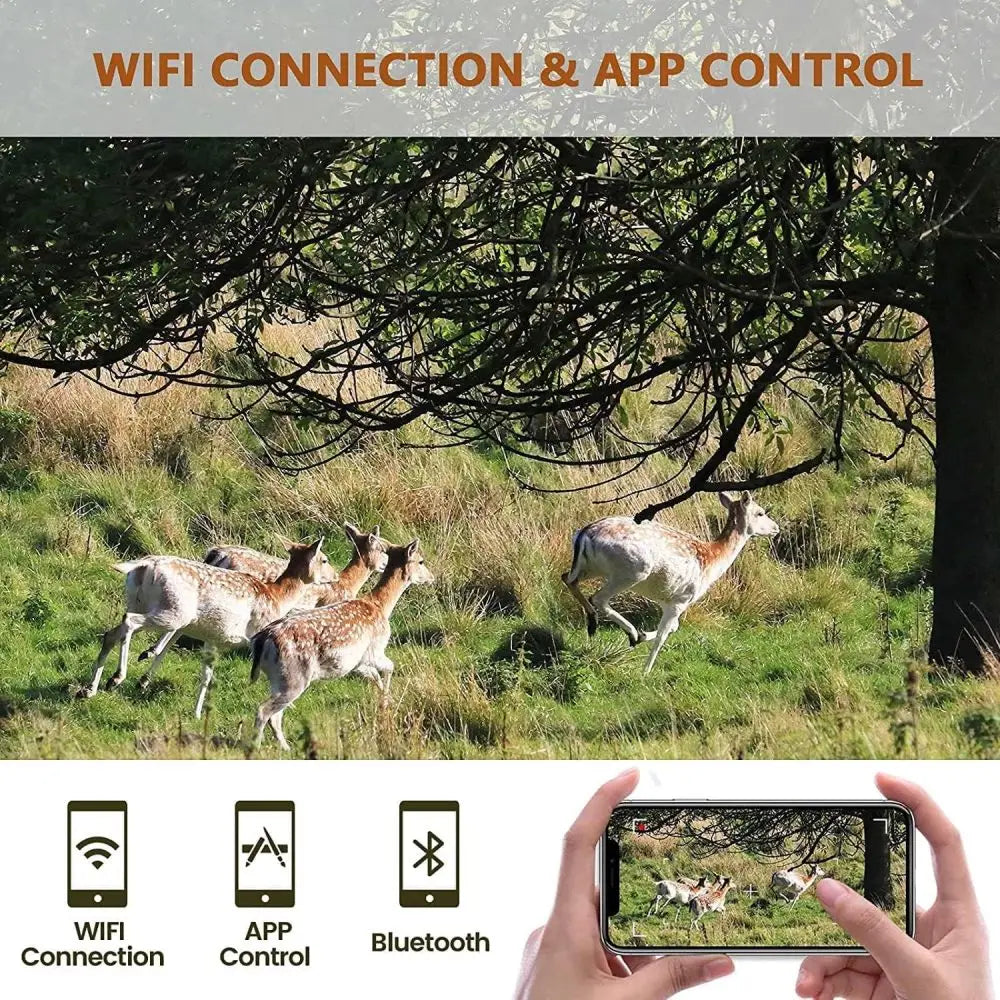 SUNTEKCAM WIFI810PRO 4K Trail Camera with Wi-Fi Live View, 36MP, Night Vision – IP66 Waterproof