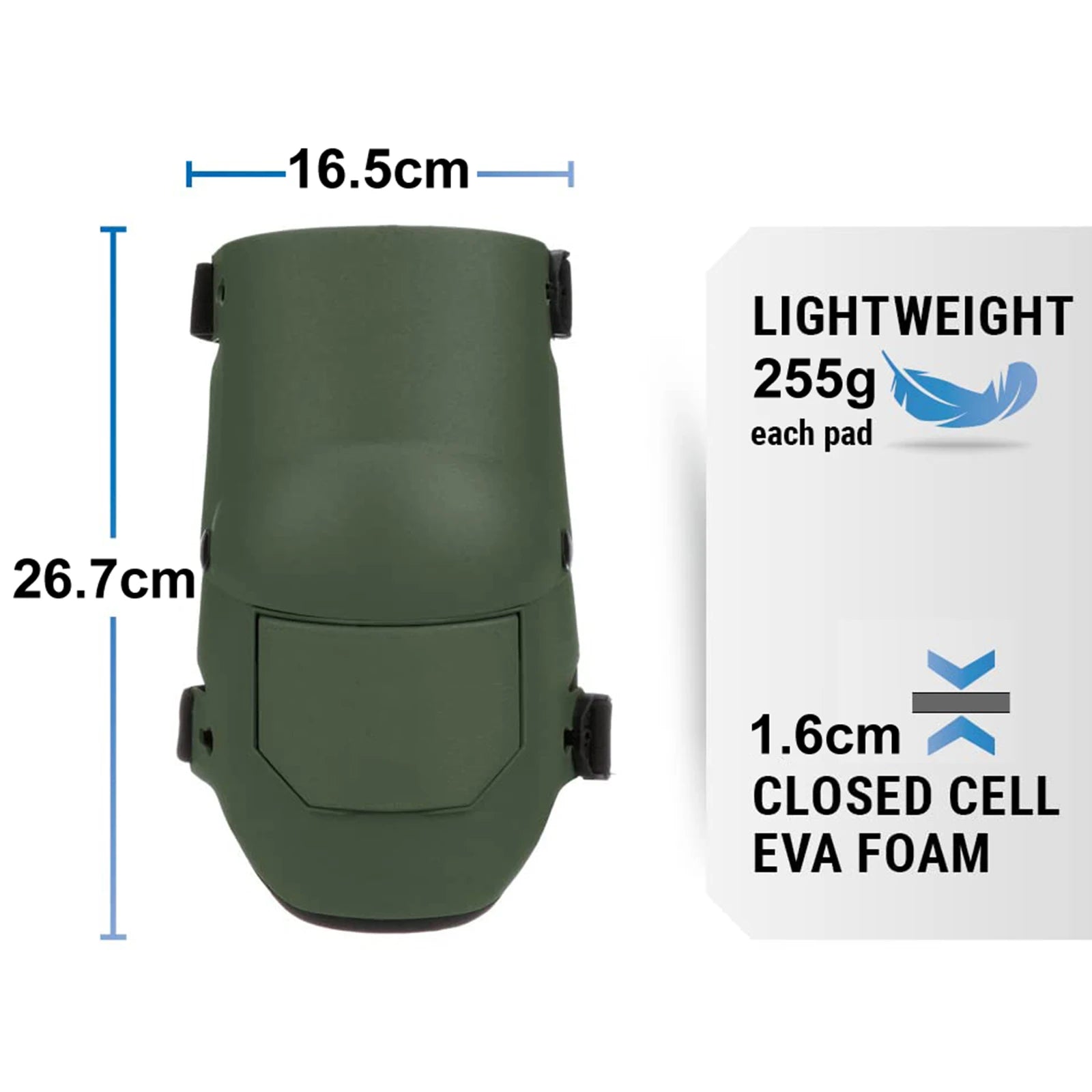 Heavy-Duty Tactical Knee Pads – Thick Foam Protective Gear for Outdoor and Professional Use