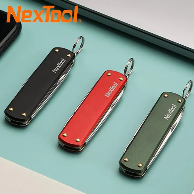 NEXTOOL EDC Mini Knife Multitool with Scissors and Screwdriver for Outdoor Use
