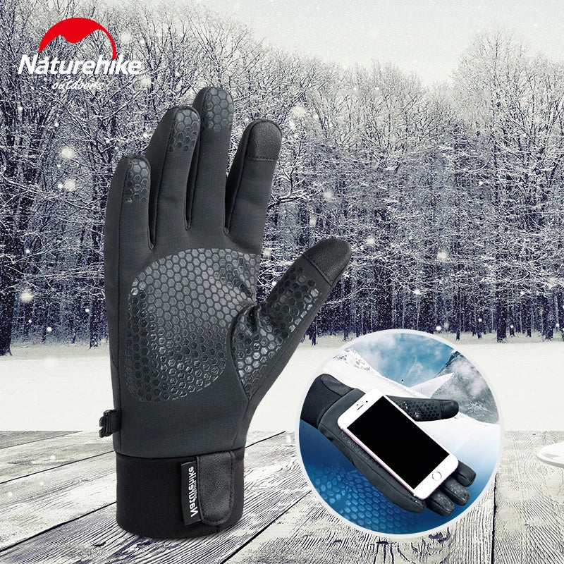 NATUREHIKE GL05 Touch Screen Winter Gloves Waterproof Fleece Outdoor Sports Wear