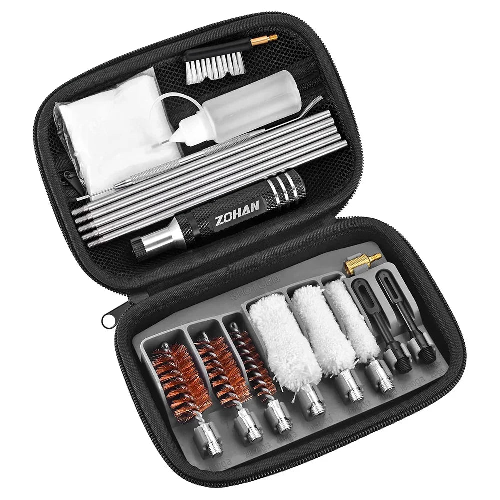 ZOHAN Tactical Shotgun Cleaning Kit for 12, 20, 410 GA – Complete Hunt Accessories