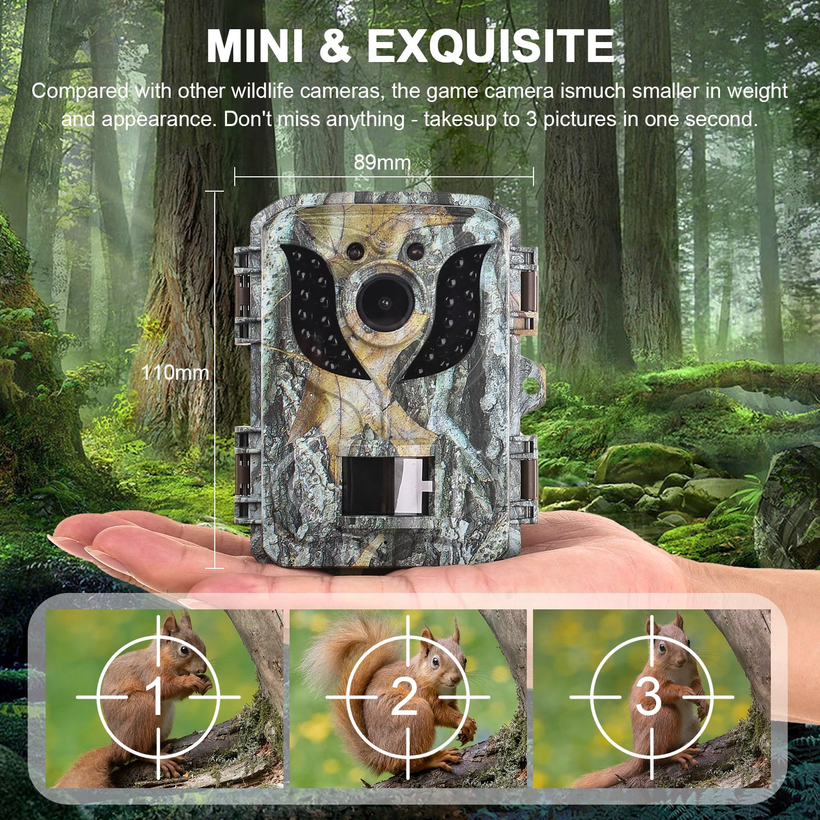 XIYEAR DL005 16MP 1080P Trail Camera with Night Vision and Motion Detection