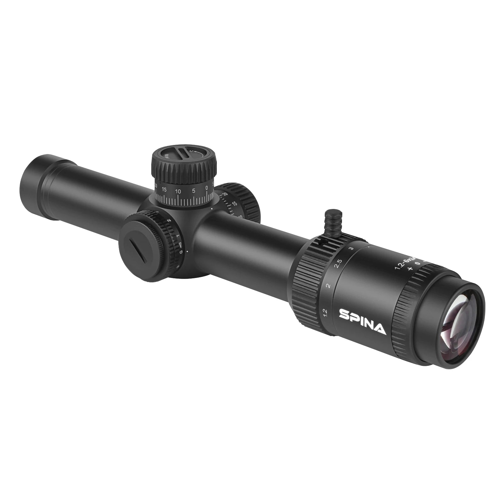 SPINA OPTICS WolfChase 1.2-6x24 LPVO Rifle Scope – FFP/SFP Illuminated Reticle for Hunting