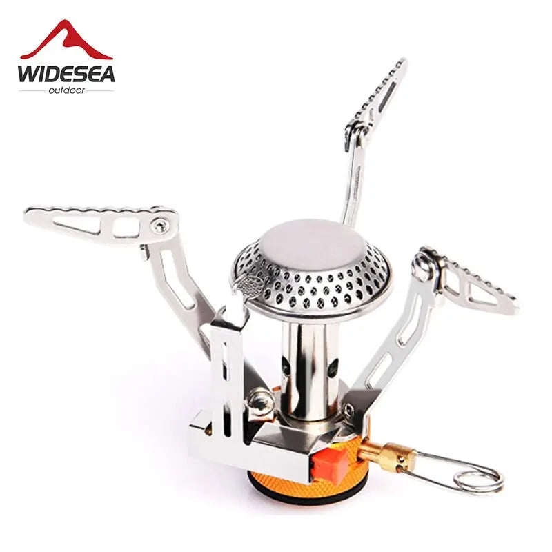 WIDESEA Foldable One-Piece Gas Stove – Portable Butane Camping Burner