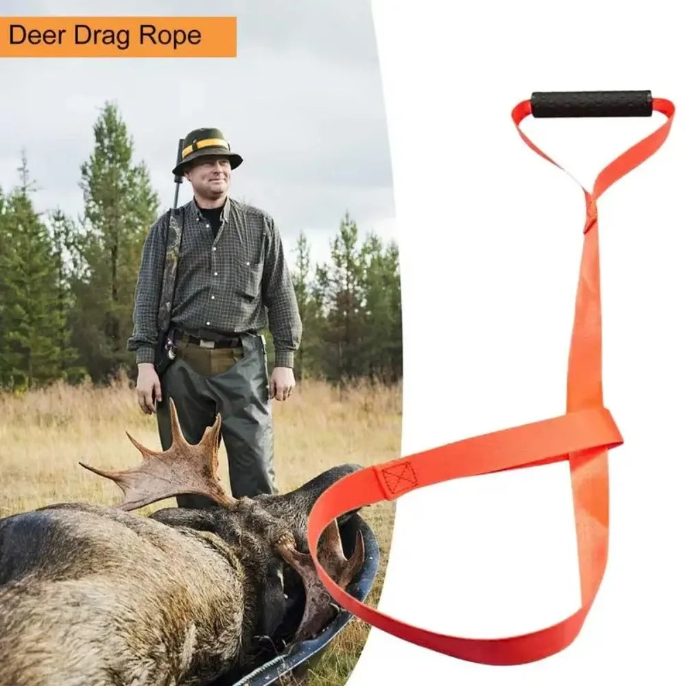 Durable Deer Drag Harness with Handle for Hunting and Outdoor Use