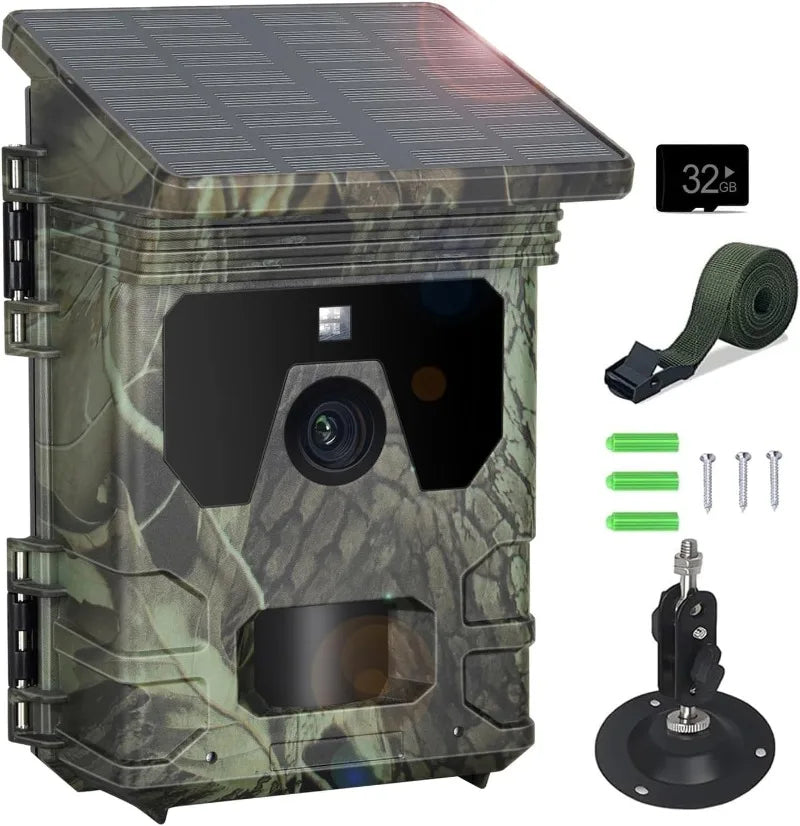 SUNTEKCAM 50MP 4K Solar Trail Camera with Night Vision & Motion Detection – IP66 Waterproof