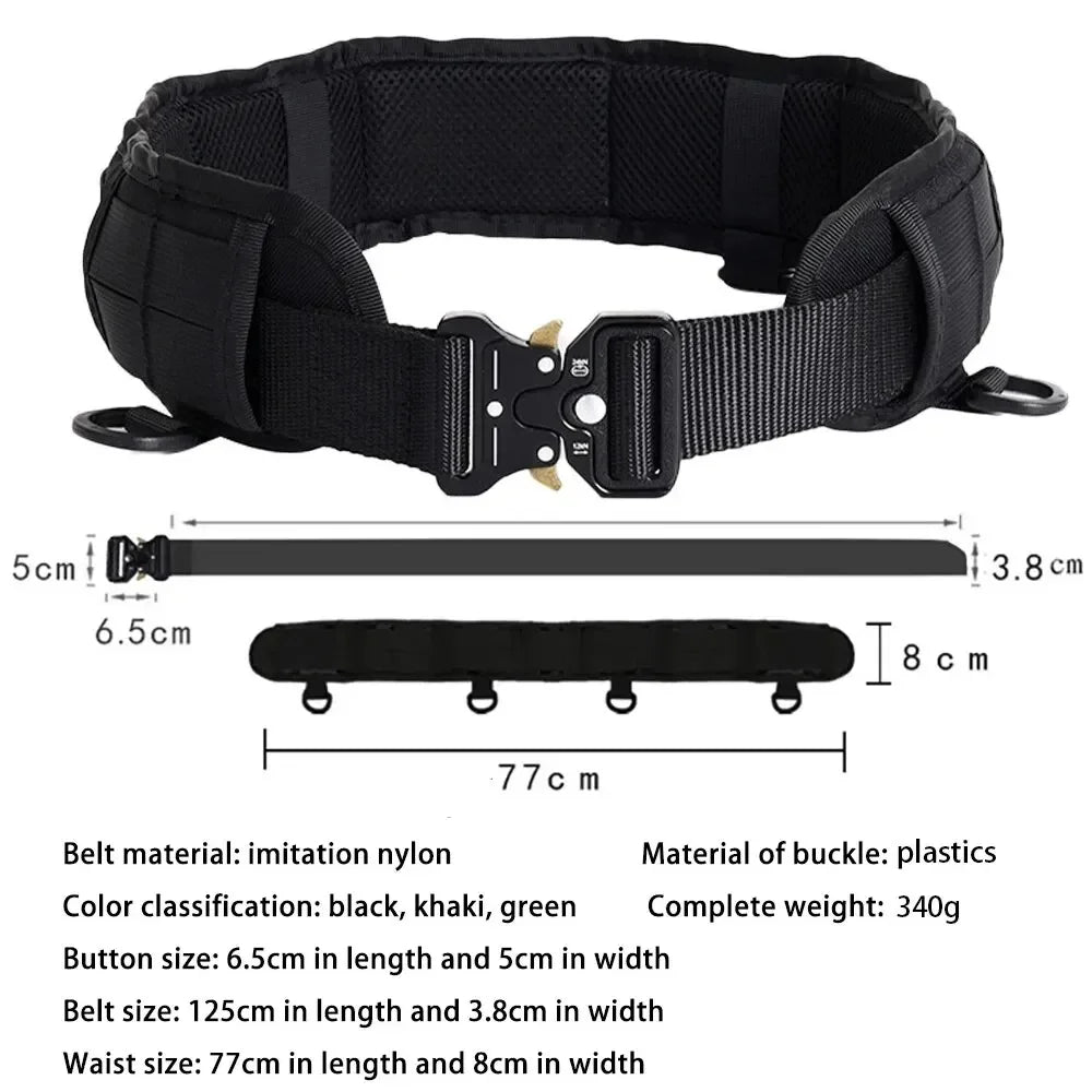 MOLLE Adjustable Tactical Waistbelt – Quick Release and Durable for Outdoor and Combat Use