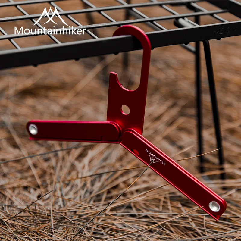 MOUNTAINHIKER Folding Aluminium Camping Clothes Hanger
