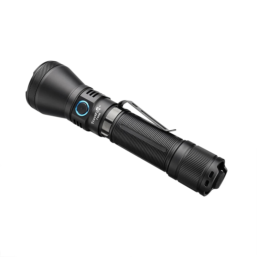 TRUSTFIRE T40R Tactical Rechargeable Flashlight – 1800LM, 550m Beam, USB-C, IP68 Waterproof