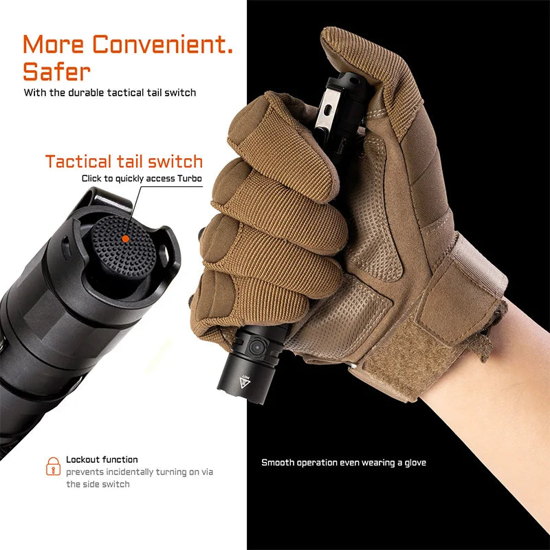 ACEBEAM TAC 2AA Rechargeable EDC Flashlight 1600LM